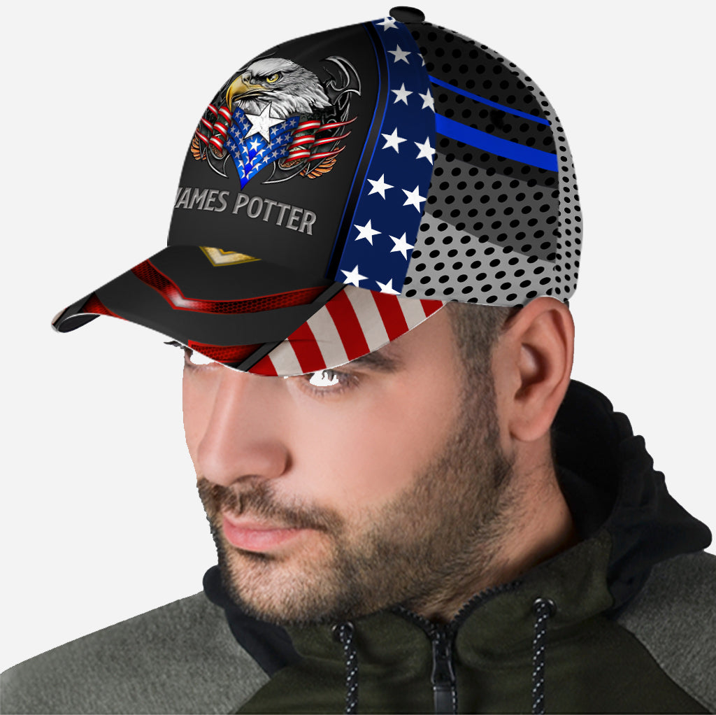Eagle American Flag - Personalized Veteran Classic Cap