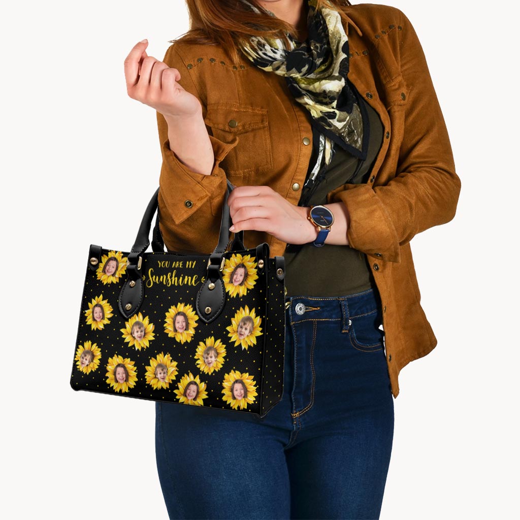 Grandma’s Garden - Gift for grandma, mom - Personalized Leather Handbag