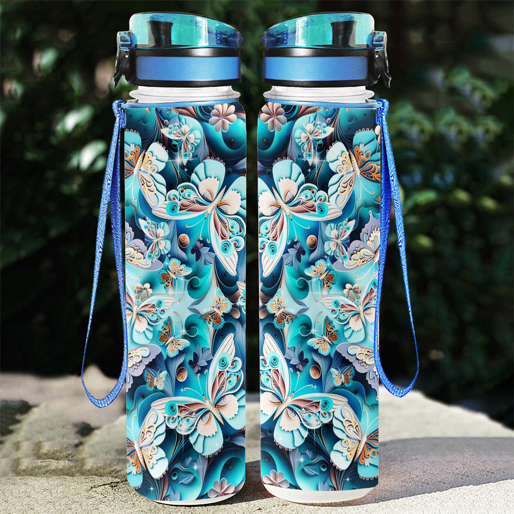 Love Butterflies - Butterfly Water Tracker Bottle