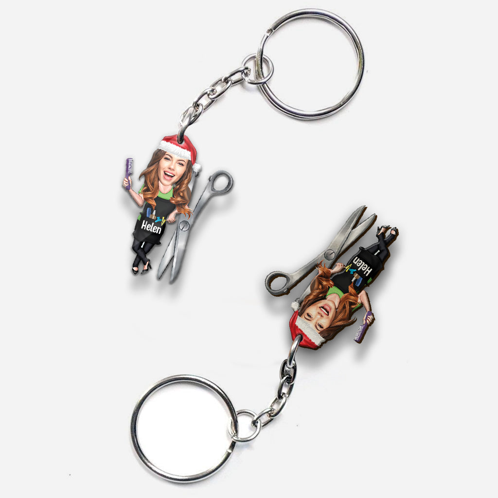 Hair Hustler - Personalized Hairdresser Keychain
