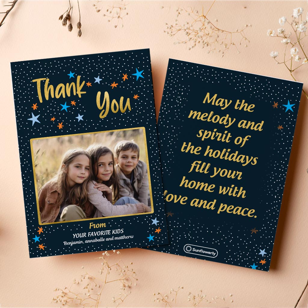 Thank You / Happy birthday / Love you - Personalized Greeting Card