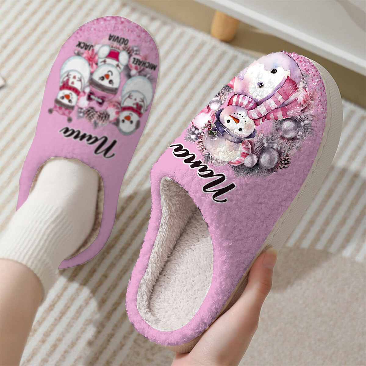 Great Nana - Personalized Grandma Slippers