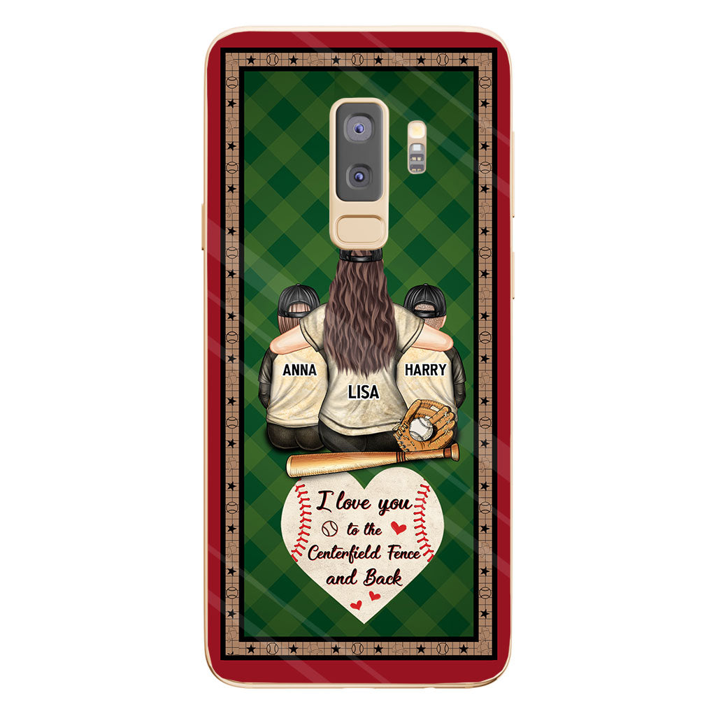 My Heart Is On That Field - Personalized Baseball Clear Phone Case