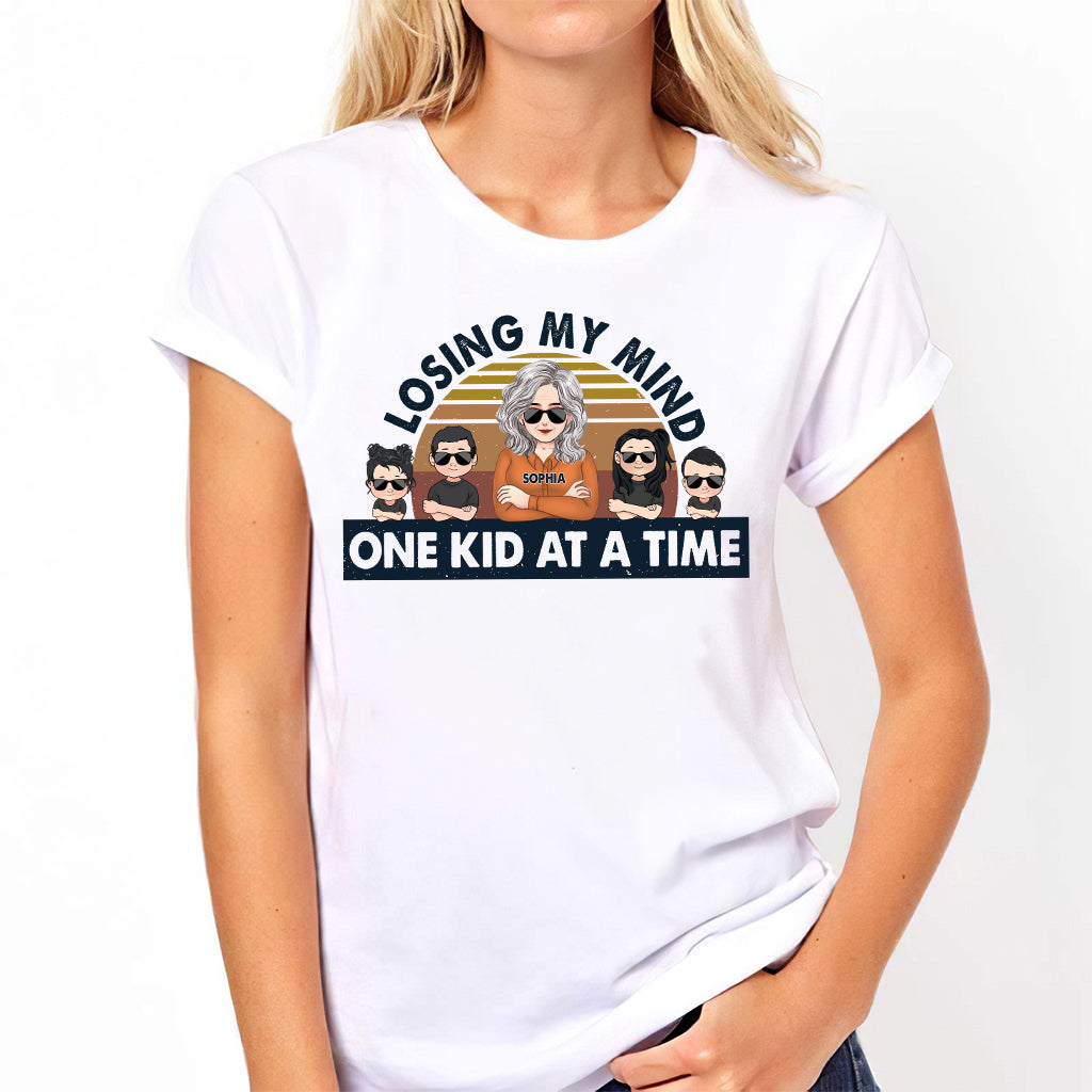 Losing My Mind One Kid At A Time - Gift for dad, dad - Personalized T-shirt And Hoodie