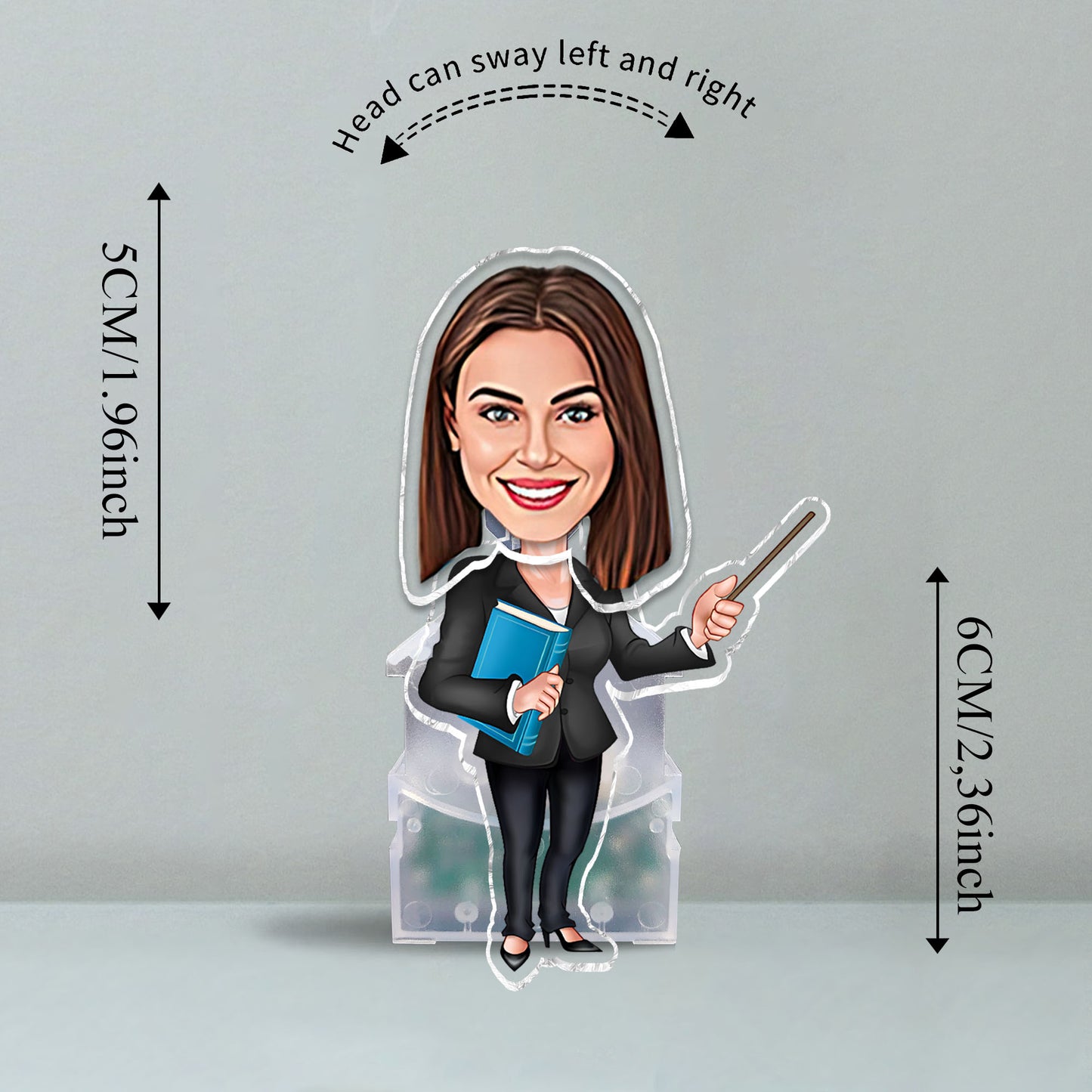 Funny Photo Figure - Personalized Teacher Custom Shaking Head