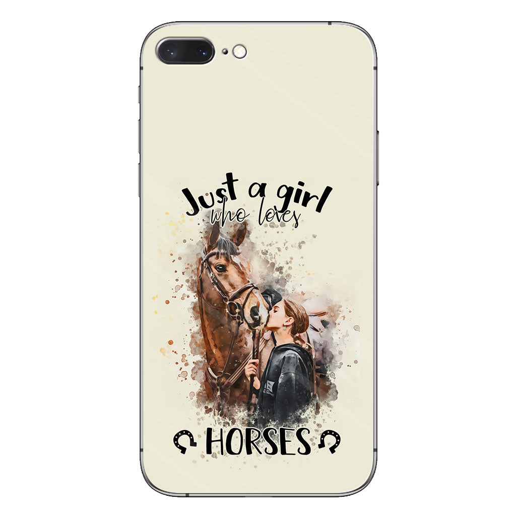 Just A Girl Who Loves Horses - Personalized Horse Phone Case
