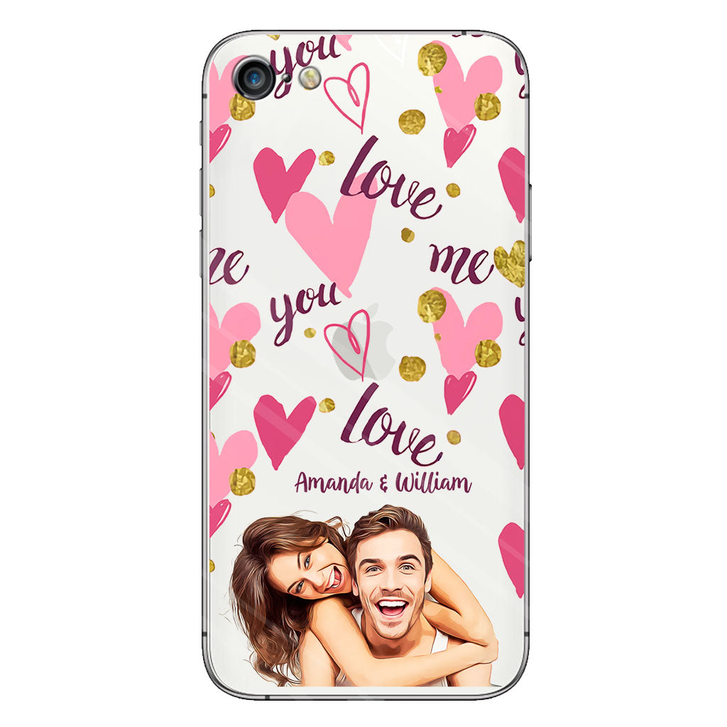 I'm Yours - Personalized Couple Clear Phone Case