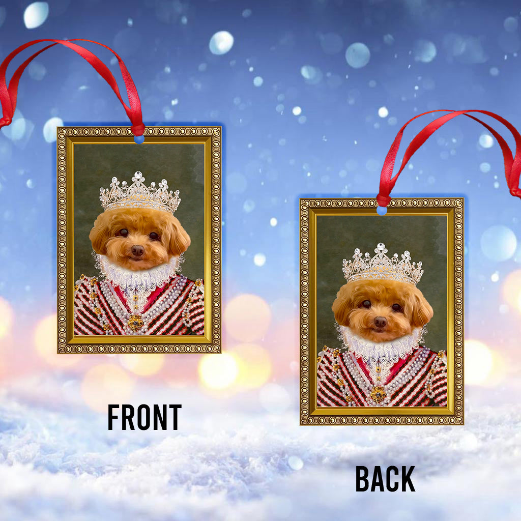 Custom Royal Portrait Renaissance Style - Personalized Dog Ornament