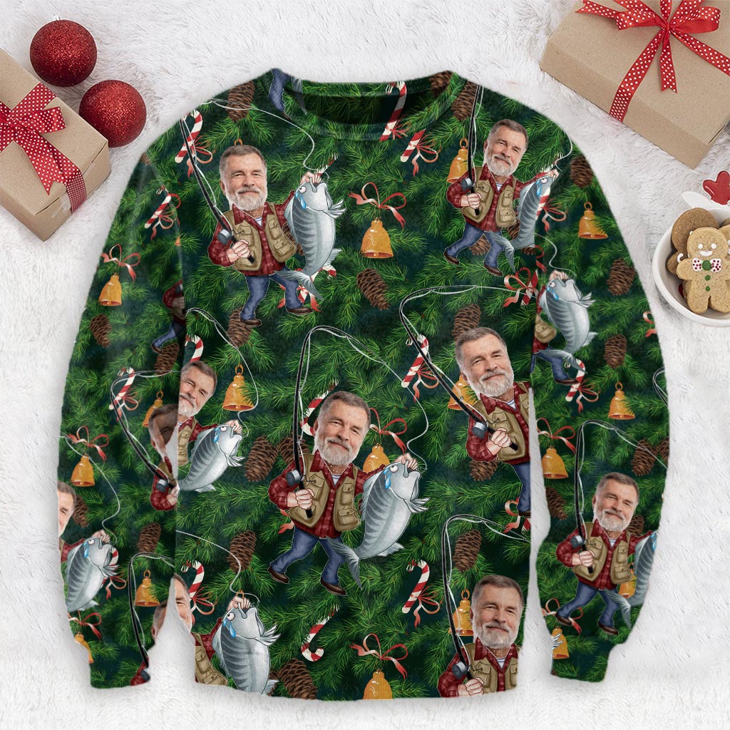 Fishing Lover - Personalized Fishing Ugly Sweater