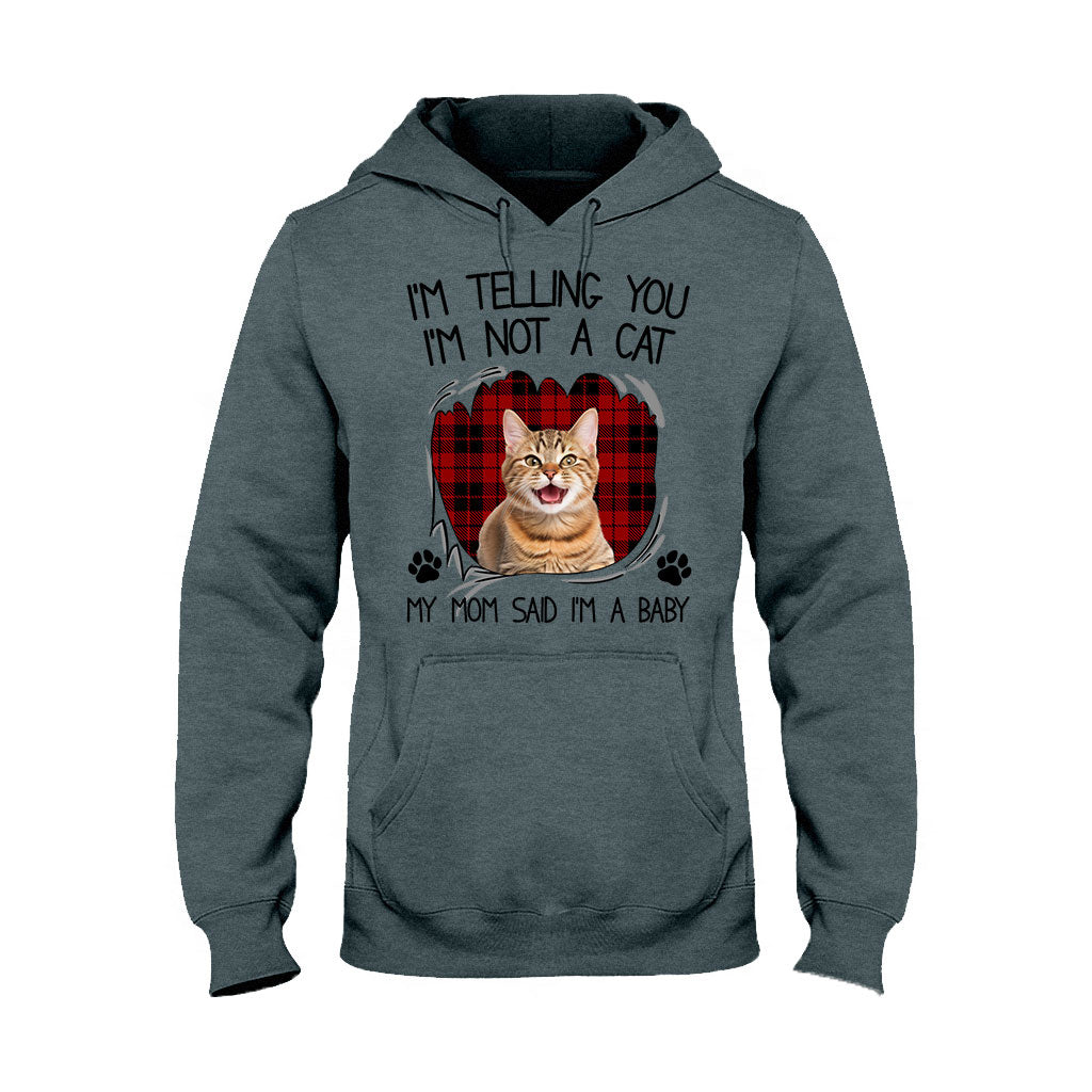 My Mom Said I'm A Baby - Personalized Cat T-shirt And Hoodie