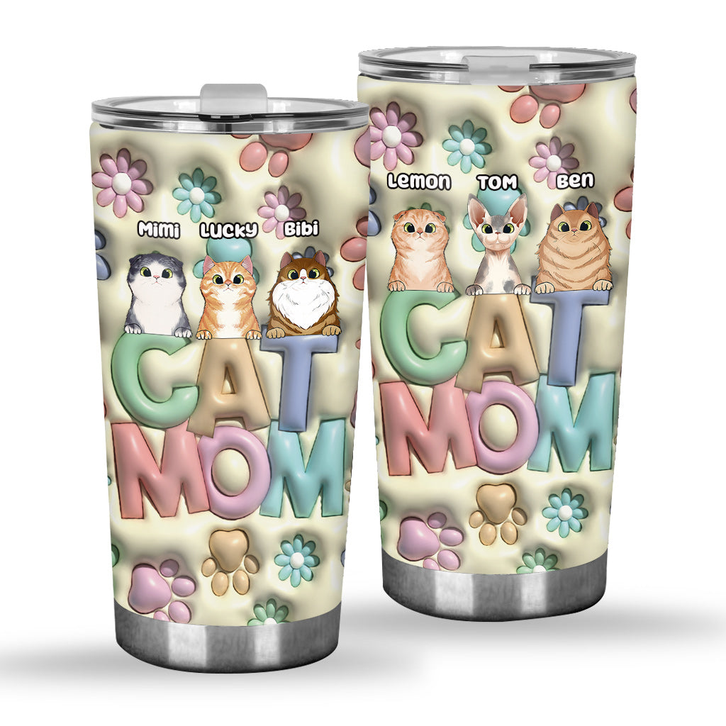 Cat Mom - Personalized Cat Tumbler