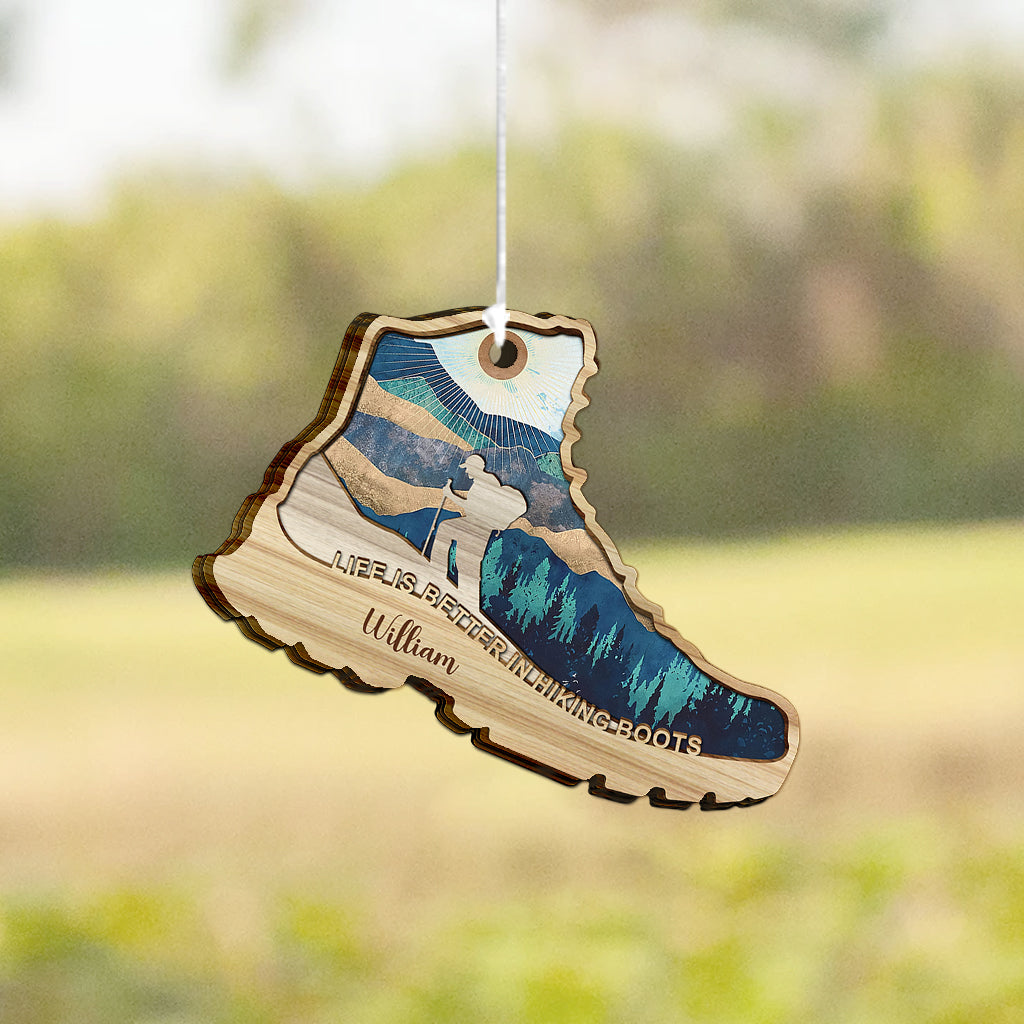 Life Is Better In Hiking Boots - Personalized Hiking Wind Chime