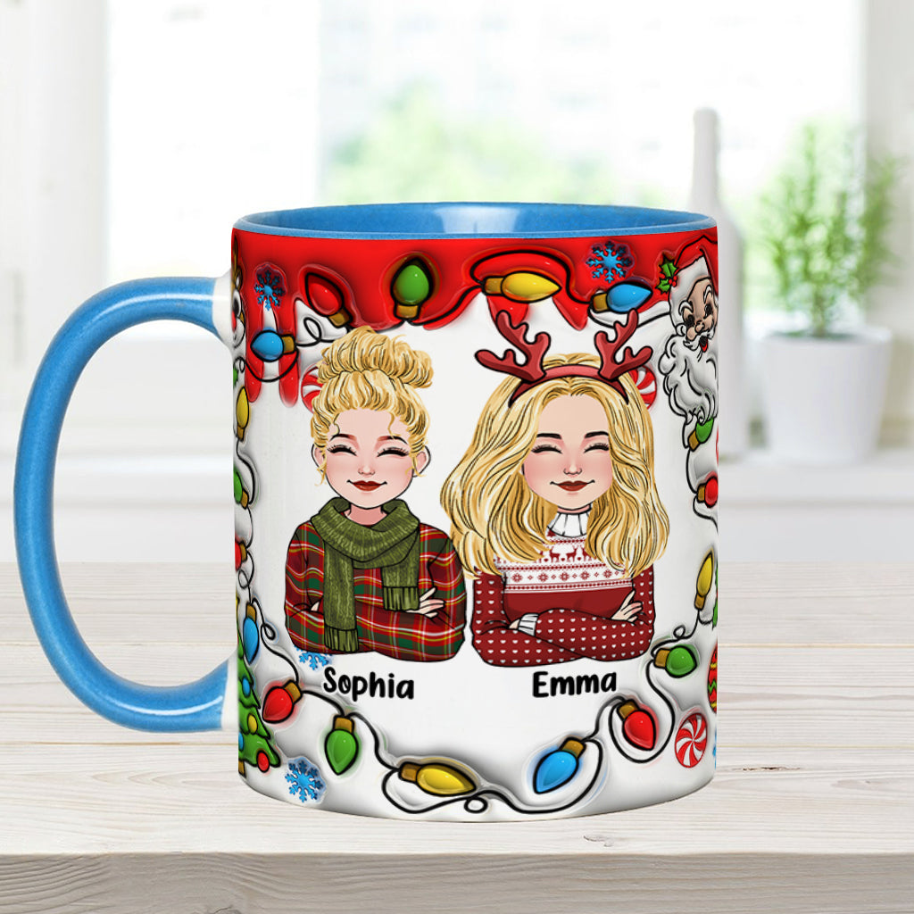 Coworkers Are Like Christmas Lights - Personalized Colleague Accent Mug