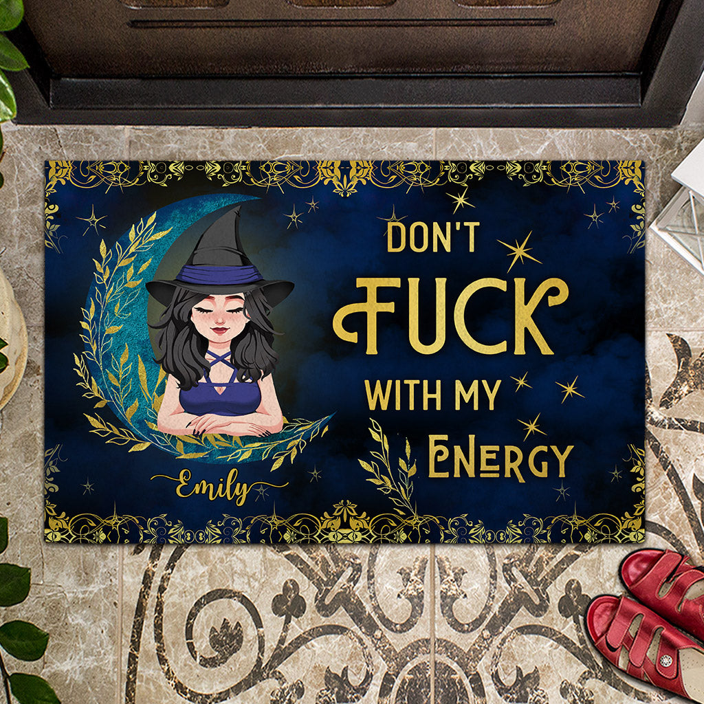 Don't F With My Energy - Personalized Witch Doormat