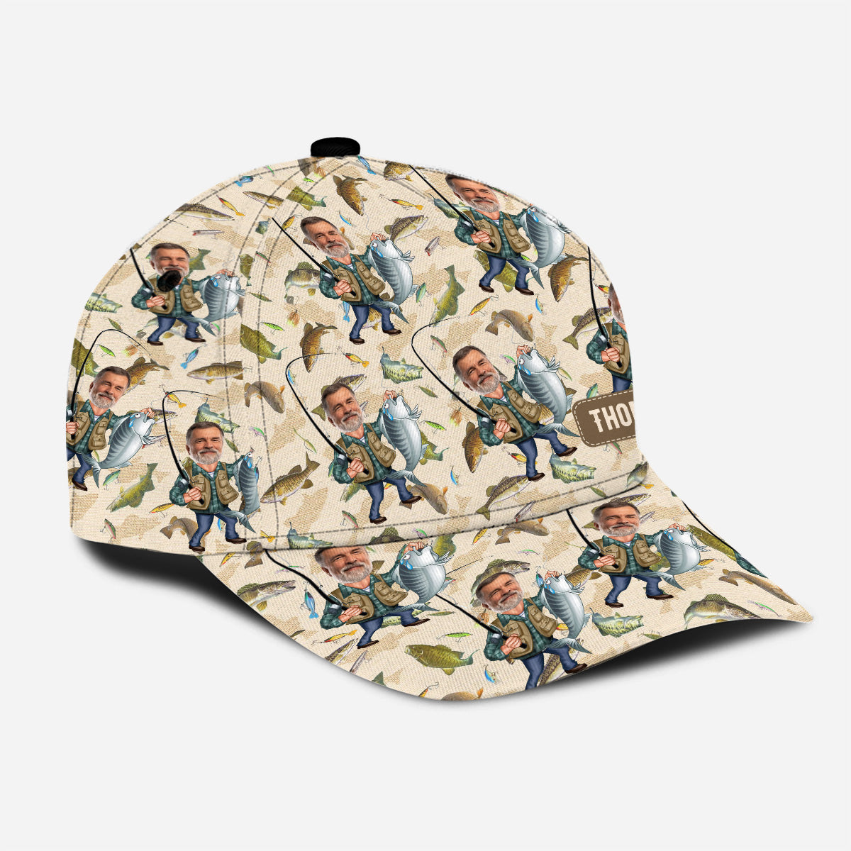 Photo Inserted Funny Fishing - Personalized Fishing Classic Cap