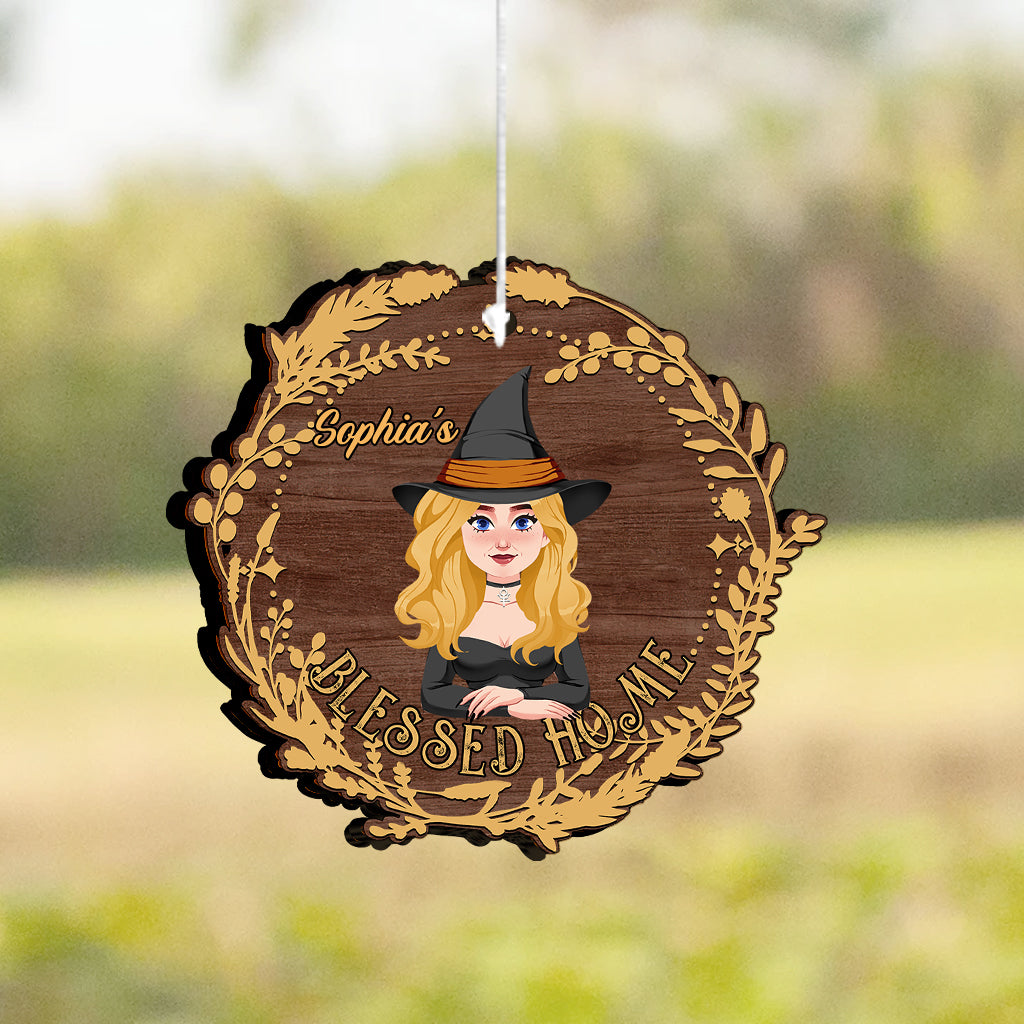 Blessed Home - Personalized Witch Wind Chime