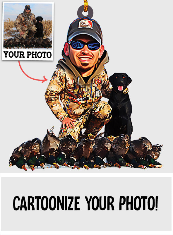 Cartoonize Funny Hunting - Personalized Hunting Ornament