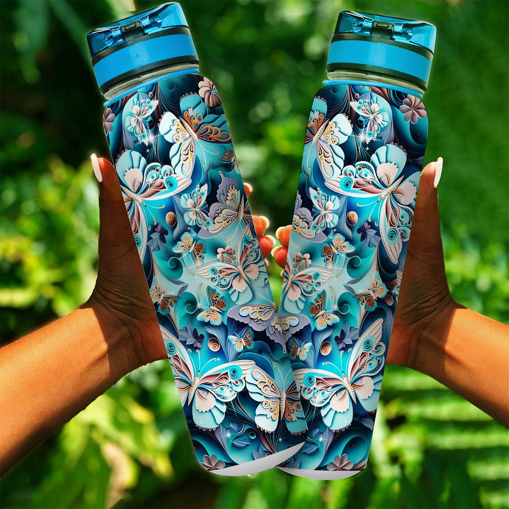 Love Butterflies - Butterfly Water Tracker Bottle