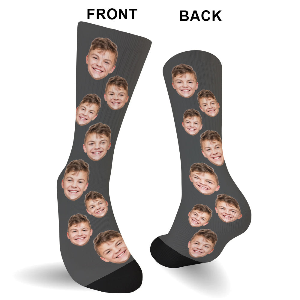 Custom Face - Personalized grandson Socks