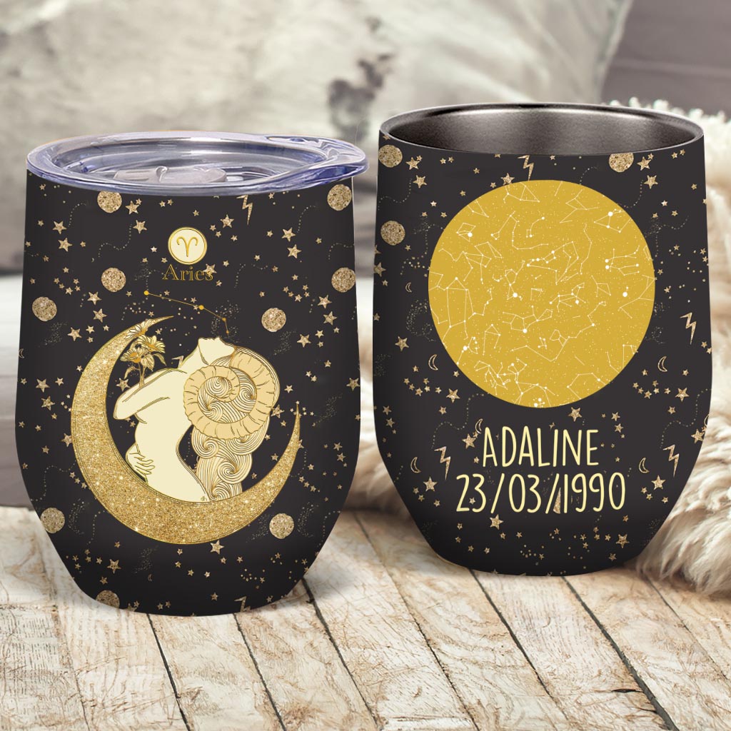 Zodiac Sign - Personalized Horoscope Wine Tumbler
