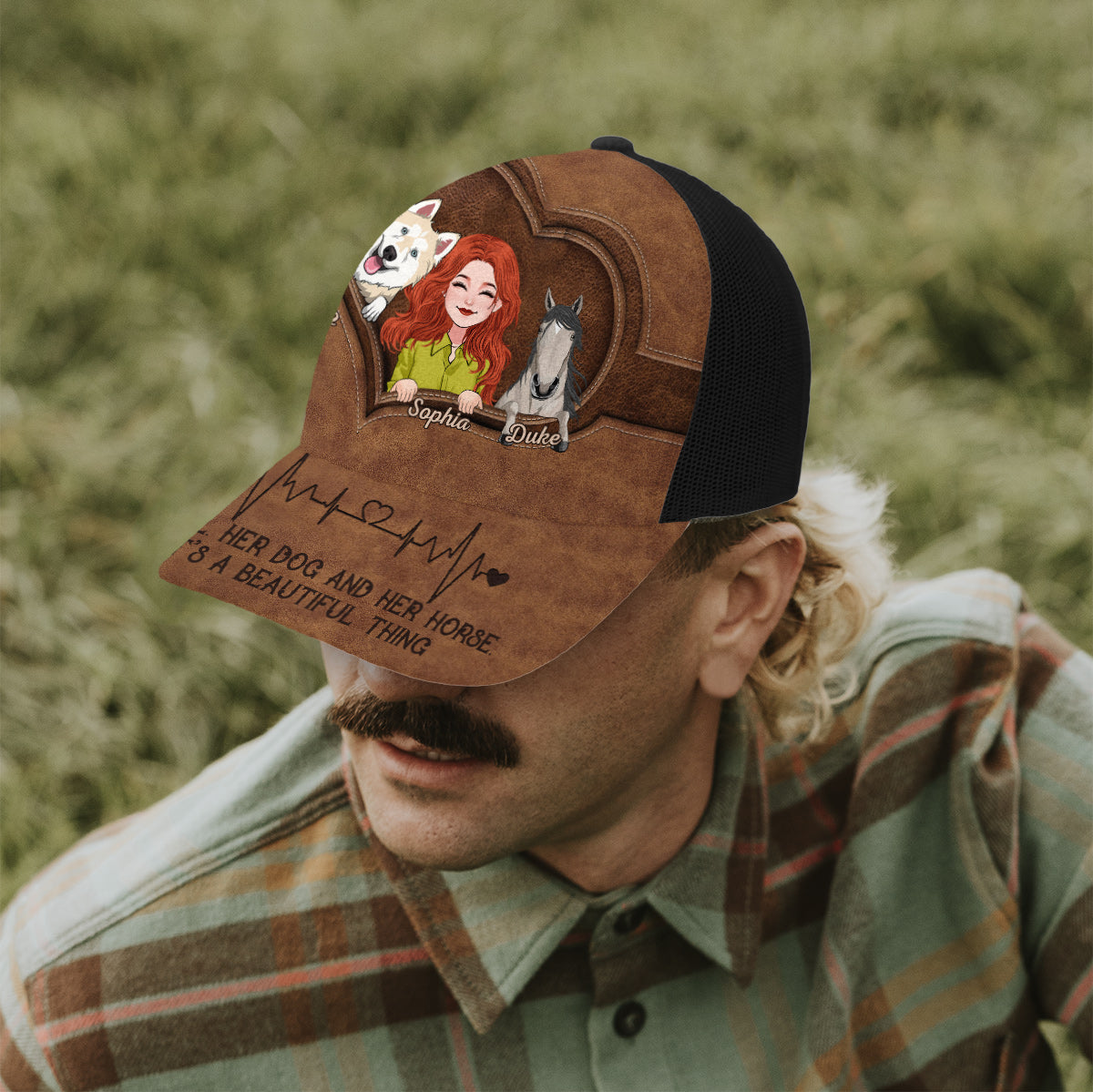 What A Beautiful Thing - Personalized Horse Trucker Hat