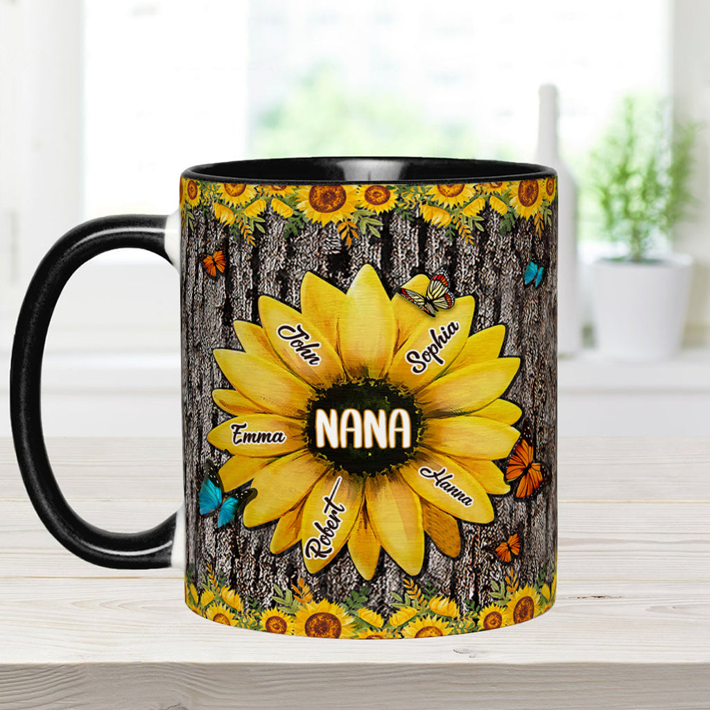Nana's Garden - Personalized Grandma Accent Mug