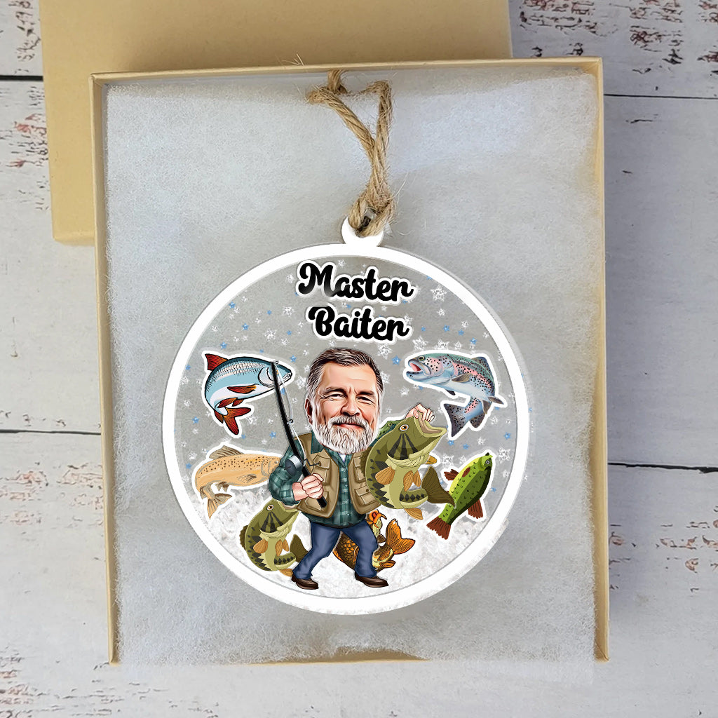 Master Baiter - Personalized Fishing 3 Layered Shaker Ornament