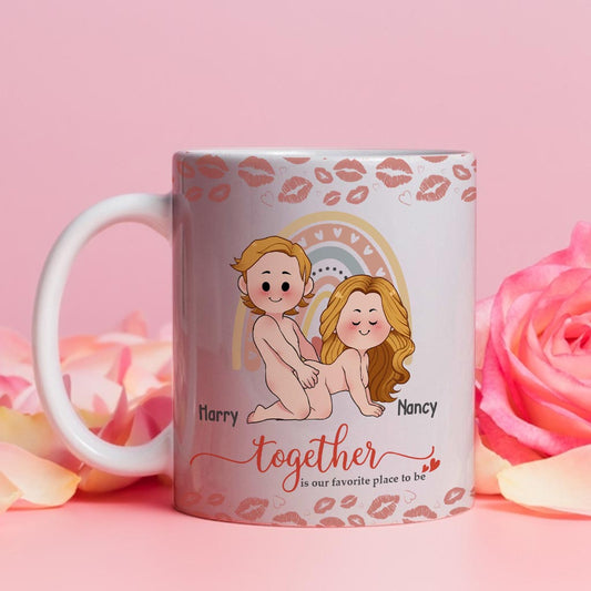 Together Is Our Favorite Place To Be - Personalized Couple Mug