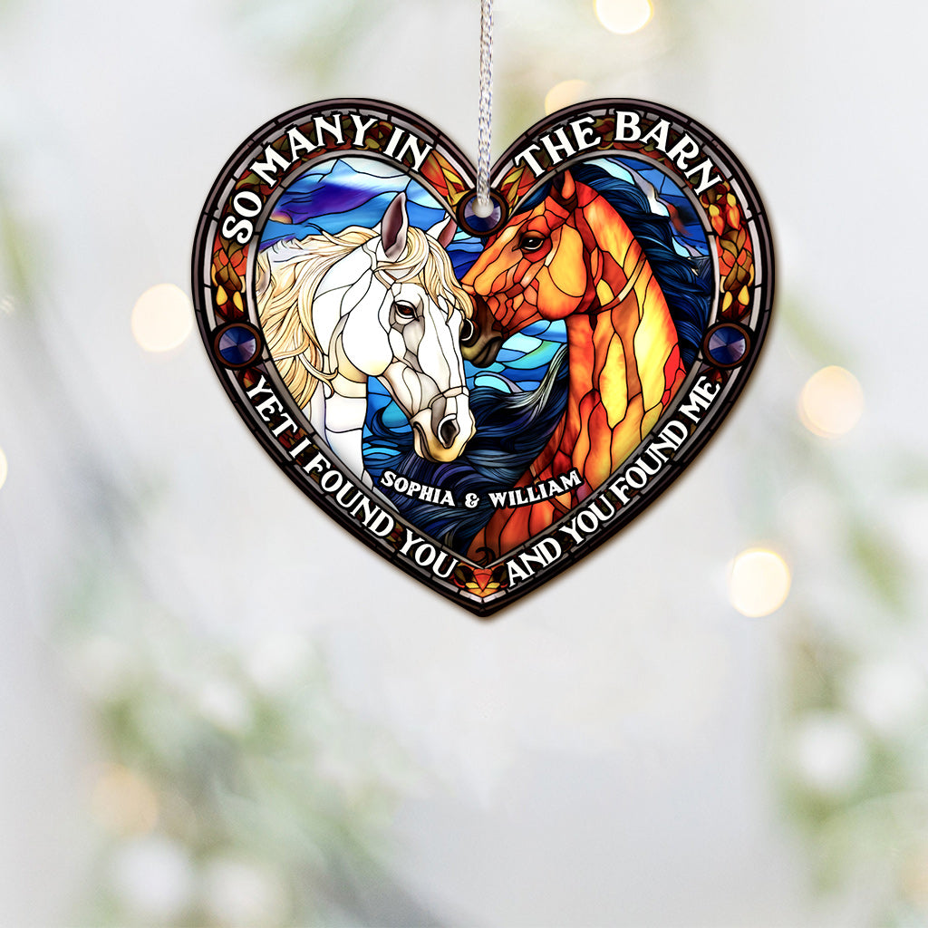 So Many In The Barn - Horse gift for husband, wife, boyfriend, girlfriend - Personalized Ornament