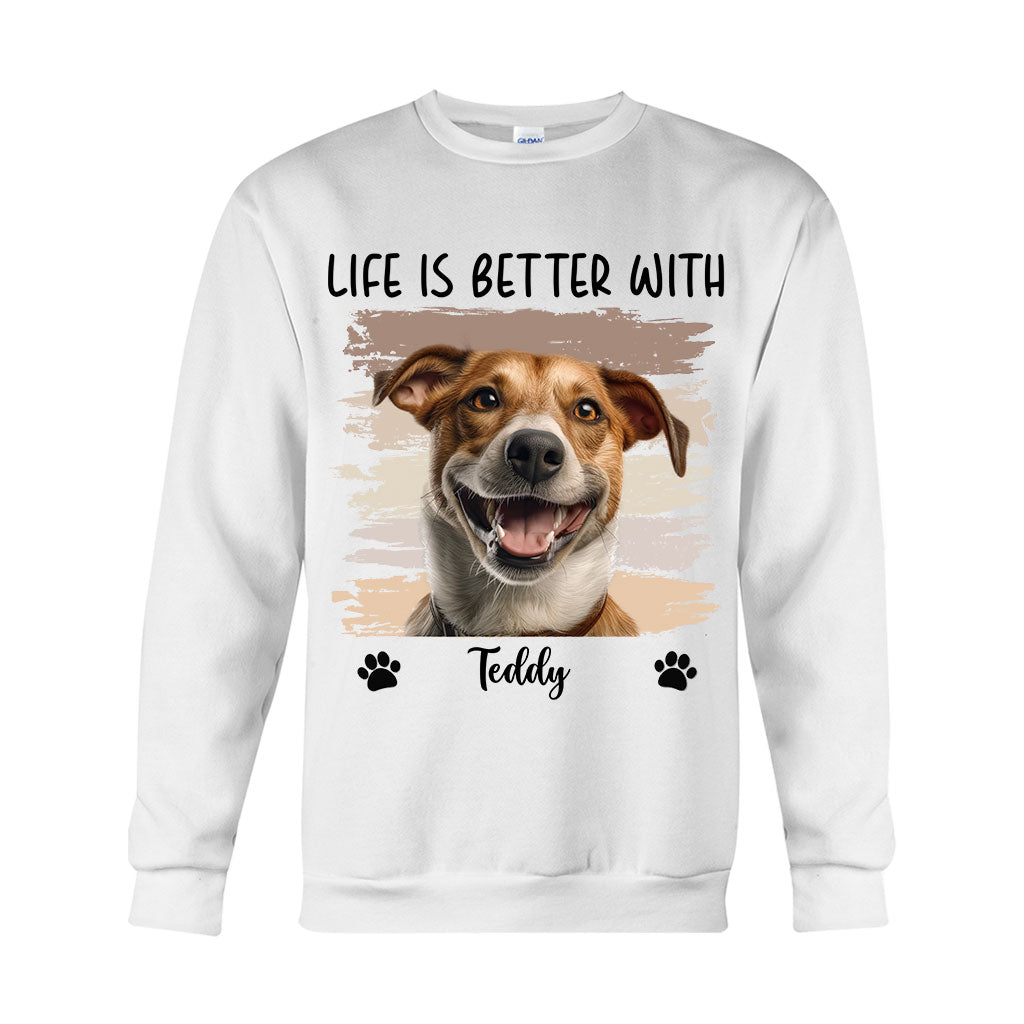 Life Is Better With Pet - Personalized Dog T-shirt And Hoodie