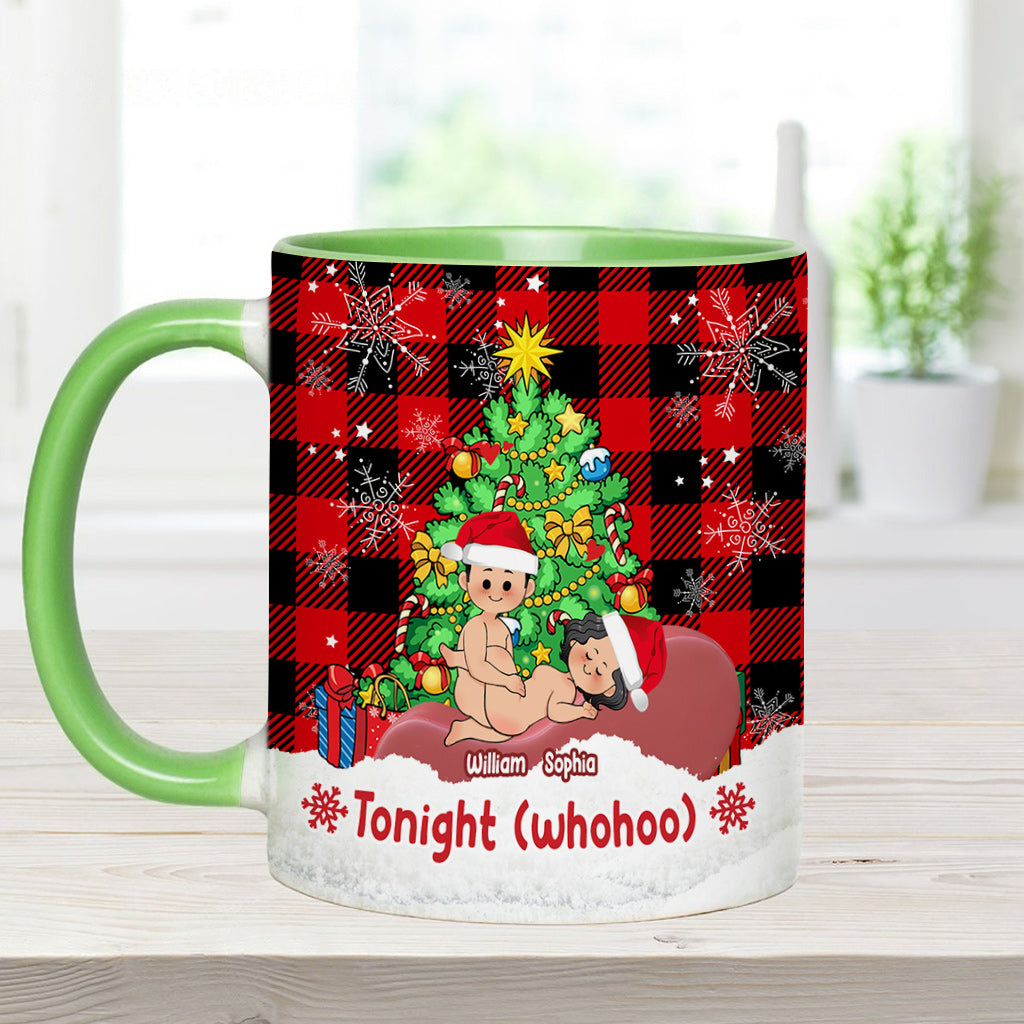Tonight - Personalized Couple Accent Mug