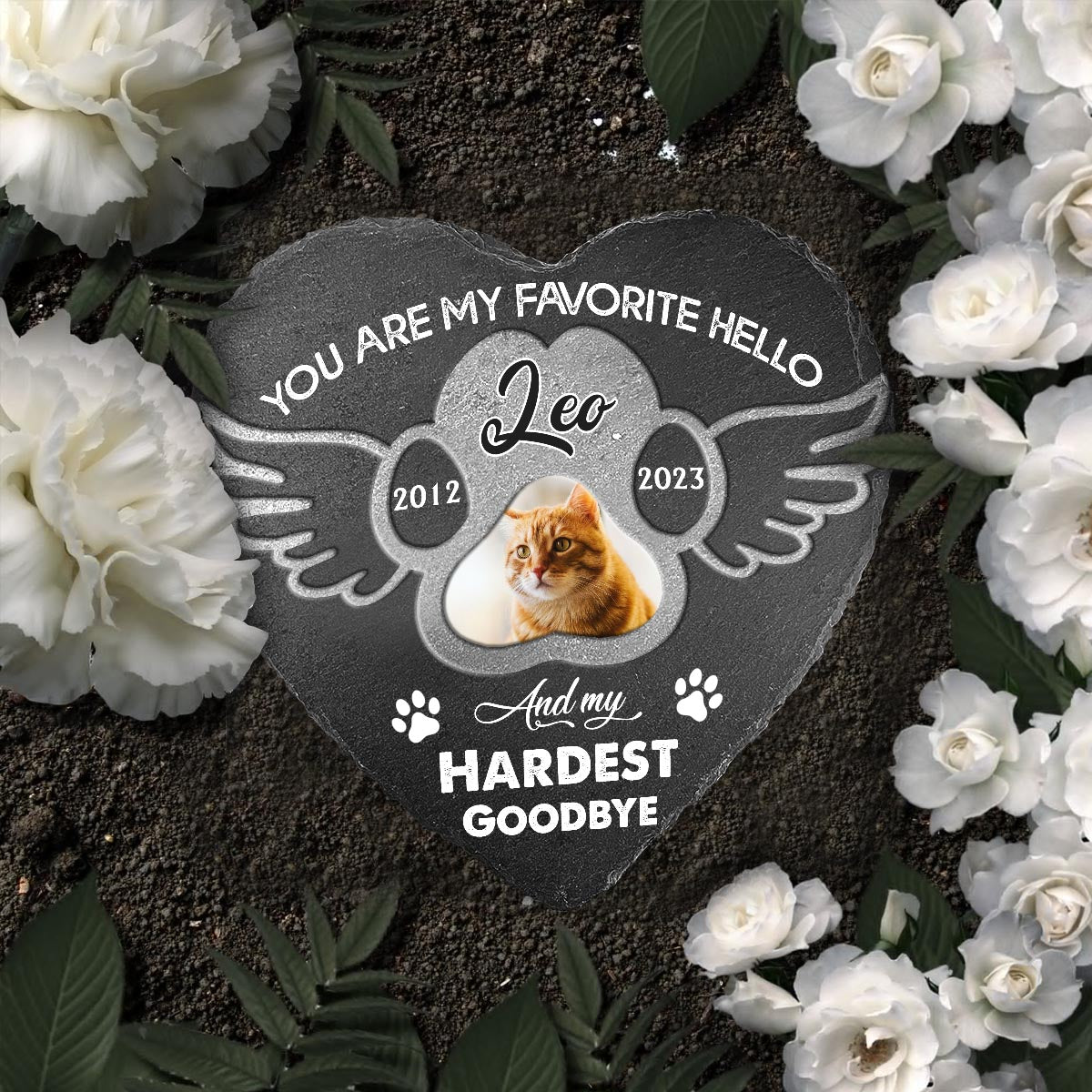 Best Friends Are Never Forgotten - Personalized Dog Heart Shaped Stone