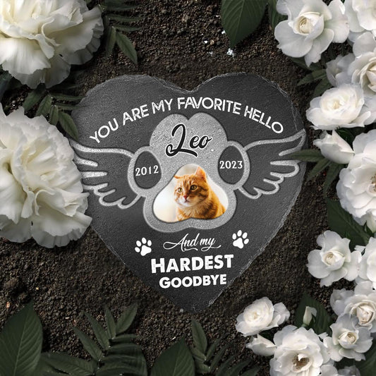 Best Friends Are Never Forgotten - Personalized Dog Heart Shaped Stone