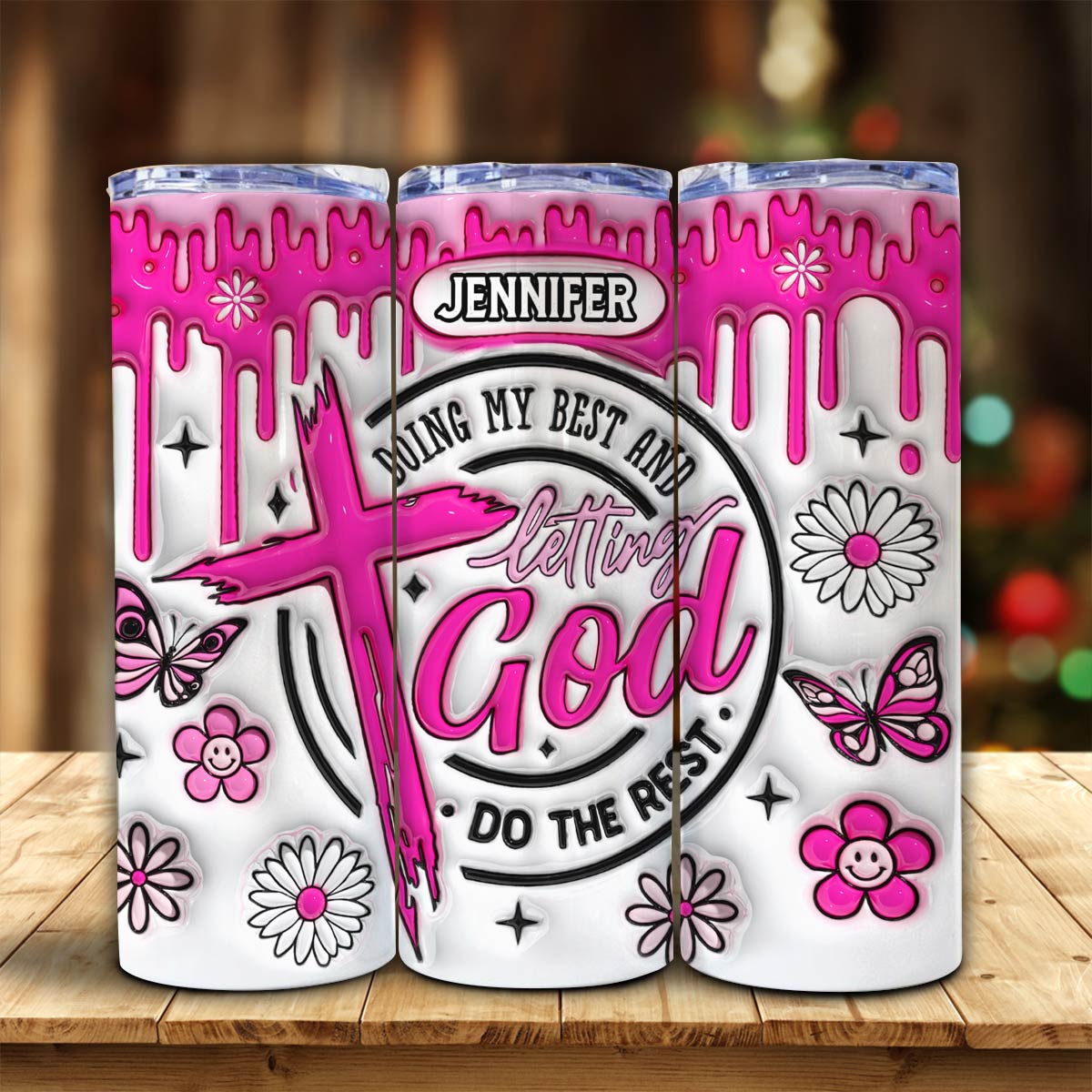 Doing My Best - Personalized Christian Skinny Tumbler