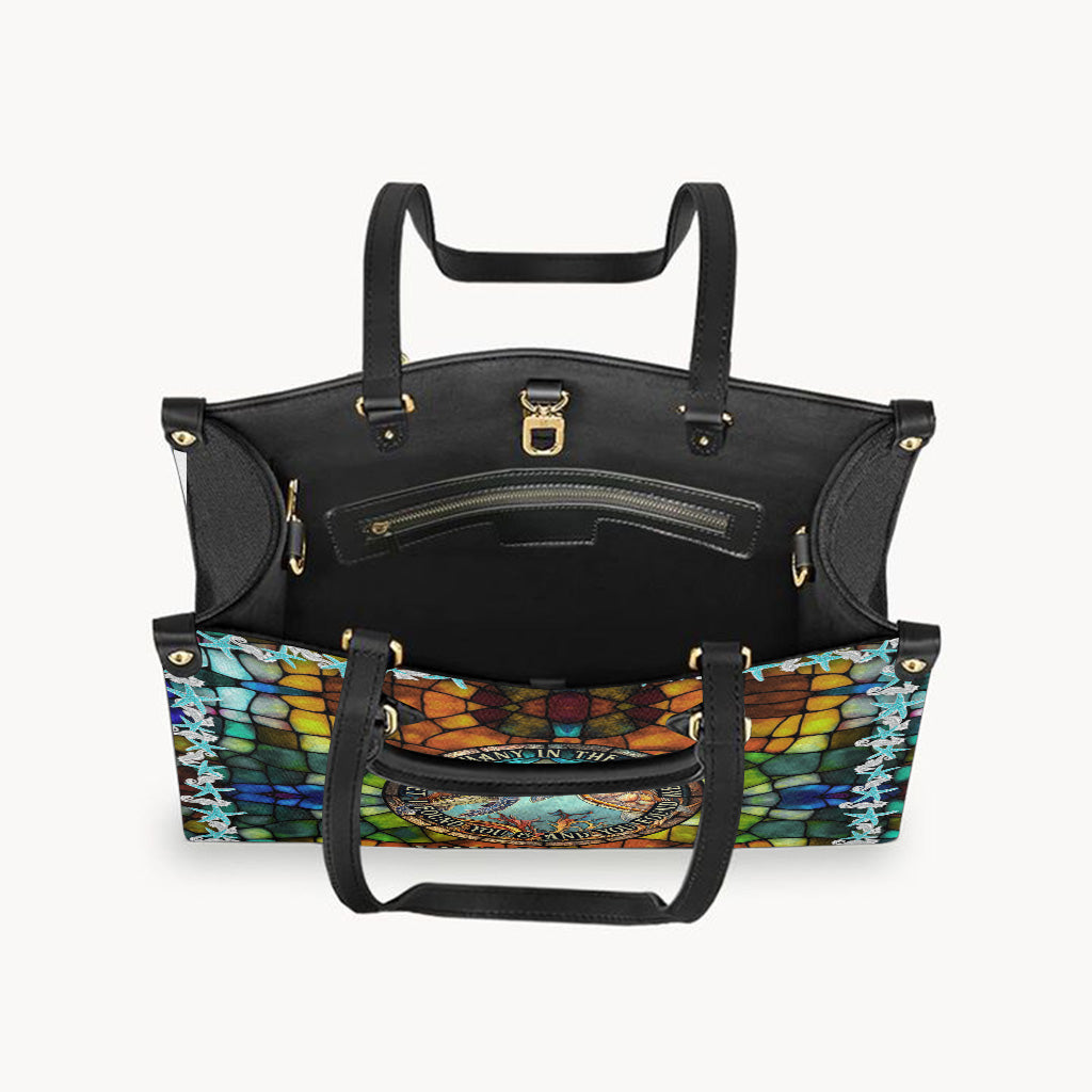 So Many In The Sea - Personalized Turtle Leather Handbag