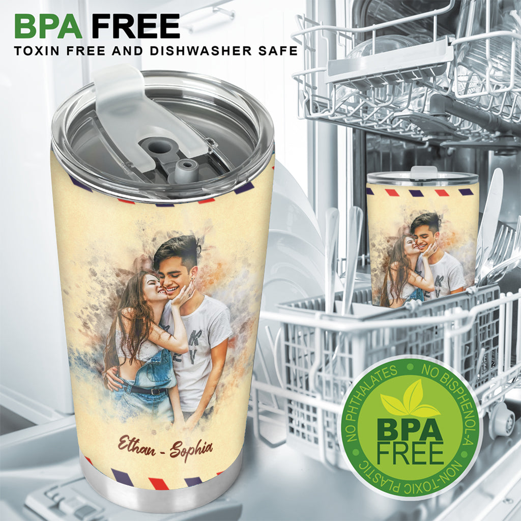 Dear Love Of My Life - Personalized Couple Tumbler