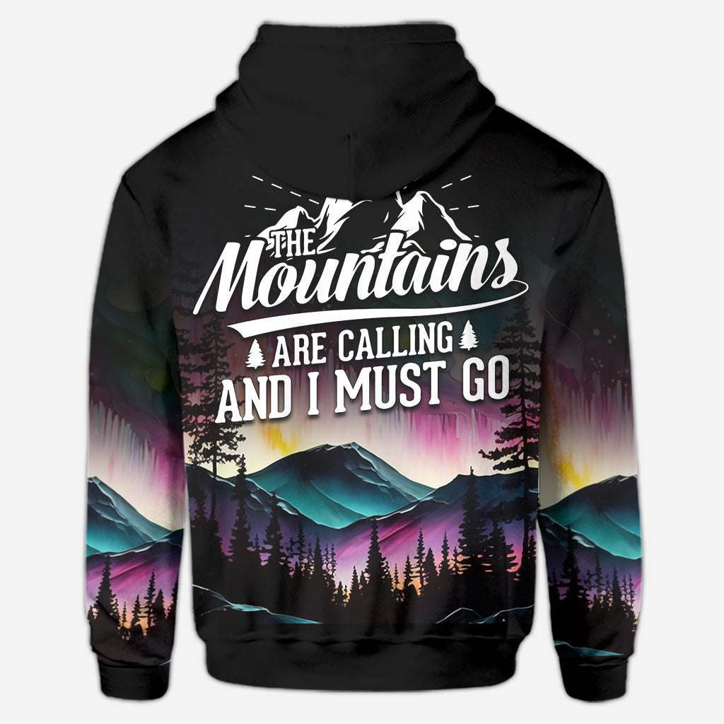 The Mountain Is Calling - Personalized Hiking Hoodie and Leggings