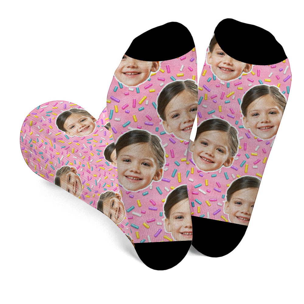 Custom Face Sweet Candy - Personalized Daughter Socks