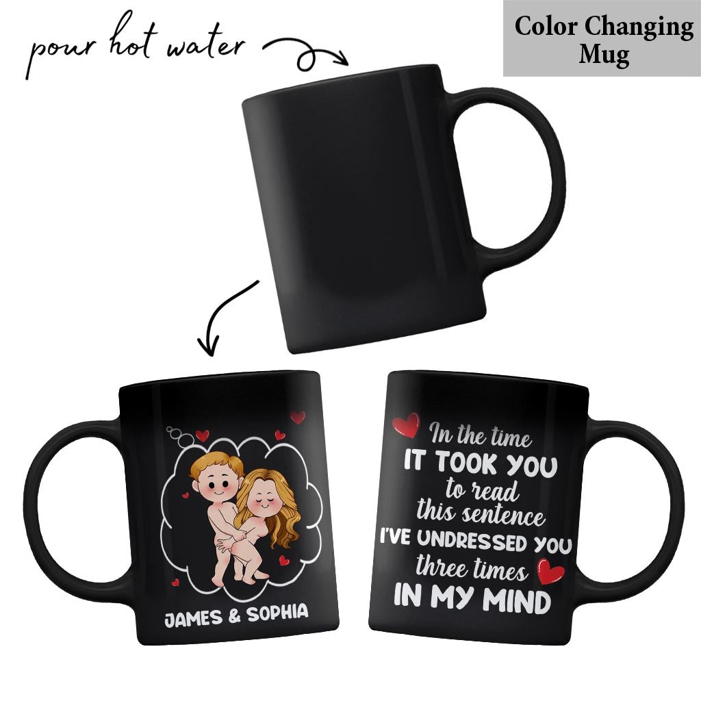 I've Undressed You Three Times - Personalized Couple Mug