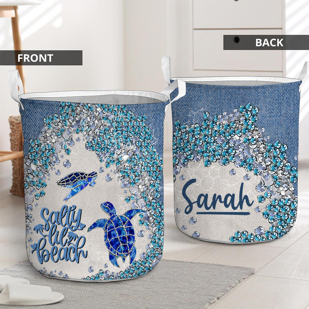 Turtle Bling - Personalized Turtle Storage Basket
