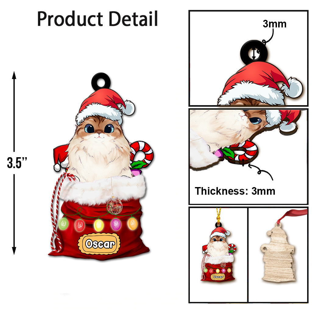 Dear Santa, Define Naughty - Personalized Dog Ornament