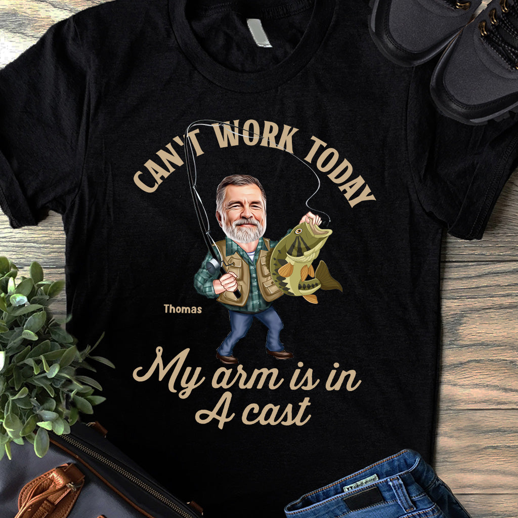 Photo Inserted Funny Fishing - Personalized Fishing T-shirt & Hoodie