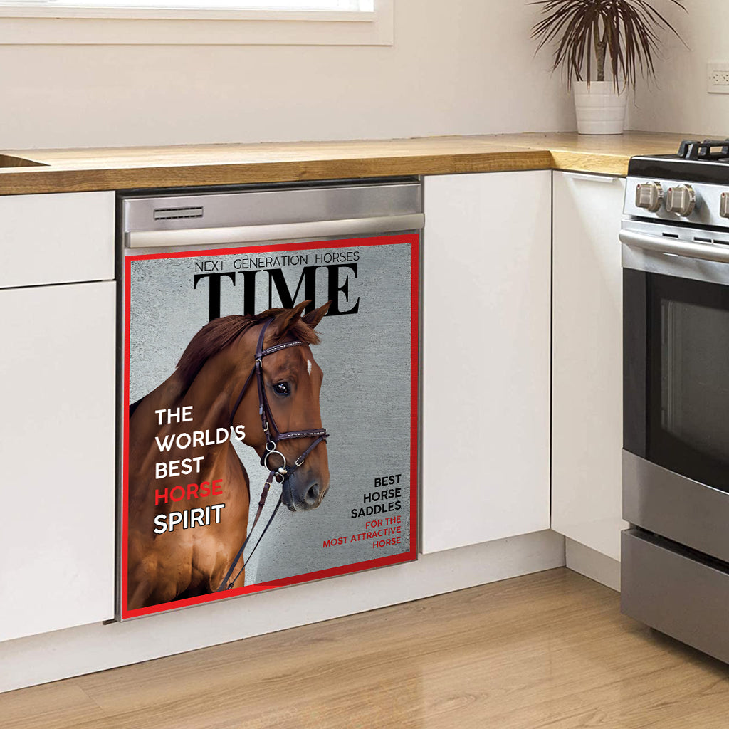 Magazine Covers - Personalized Horse Dishwasher Cover