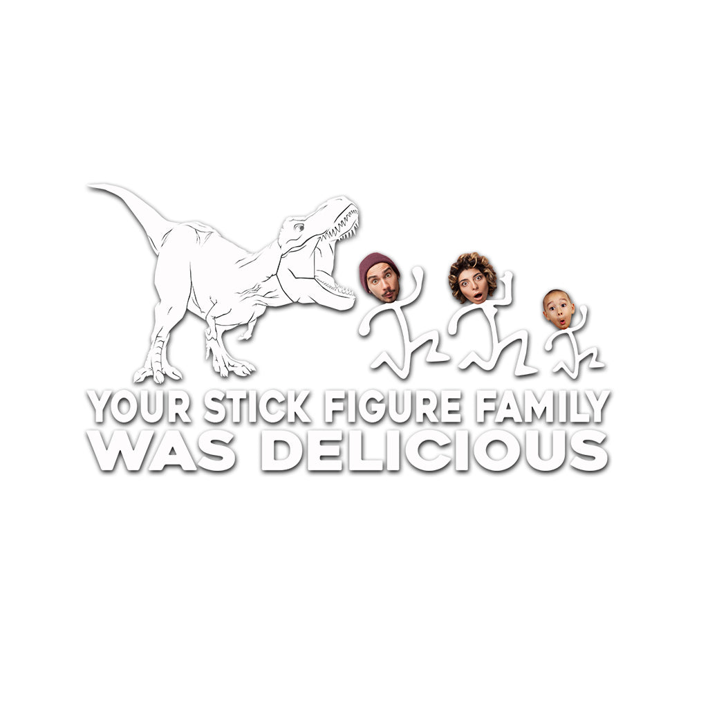 T-rex Doesn't Care - Dinosaur gift for friend, mom, dad, husband, wife, girlfriend, boyfriend - Personalized Decal Full