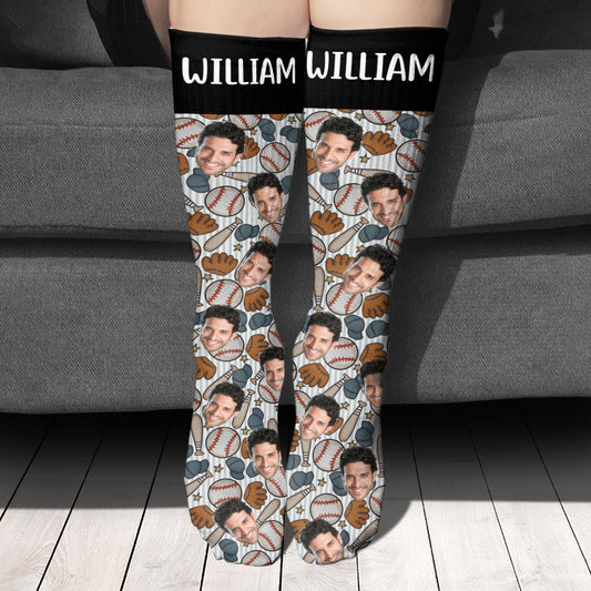 No Place Like Home - Personalized Baseball Socks