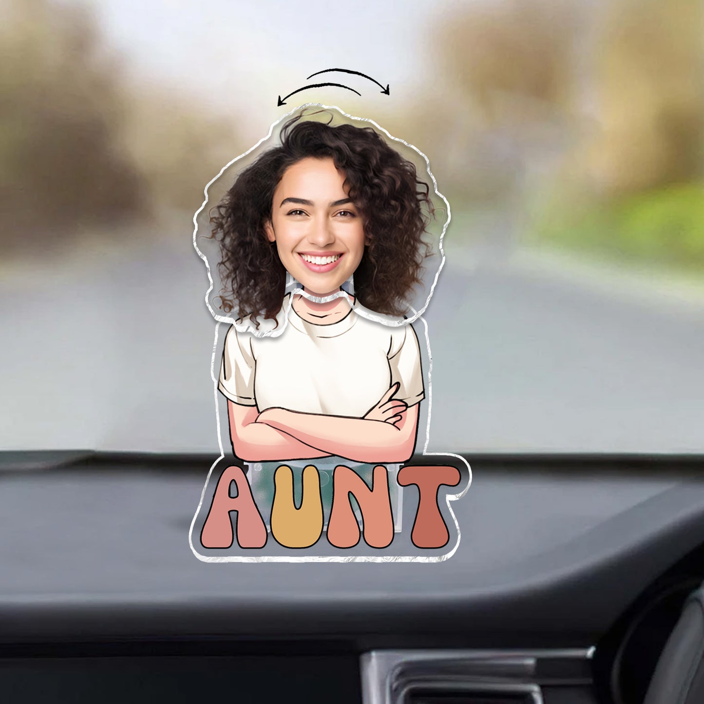 Auntie - Gift for Aunt - Personalized Custom Shaking Head