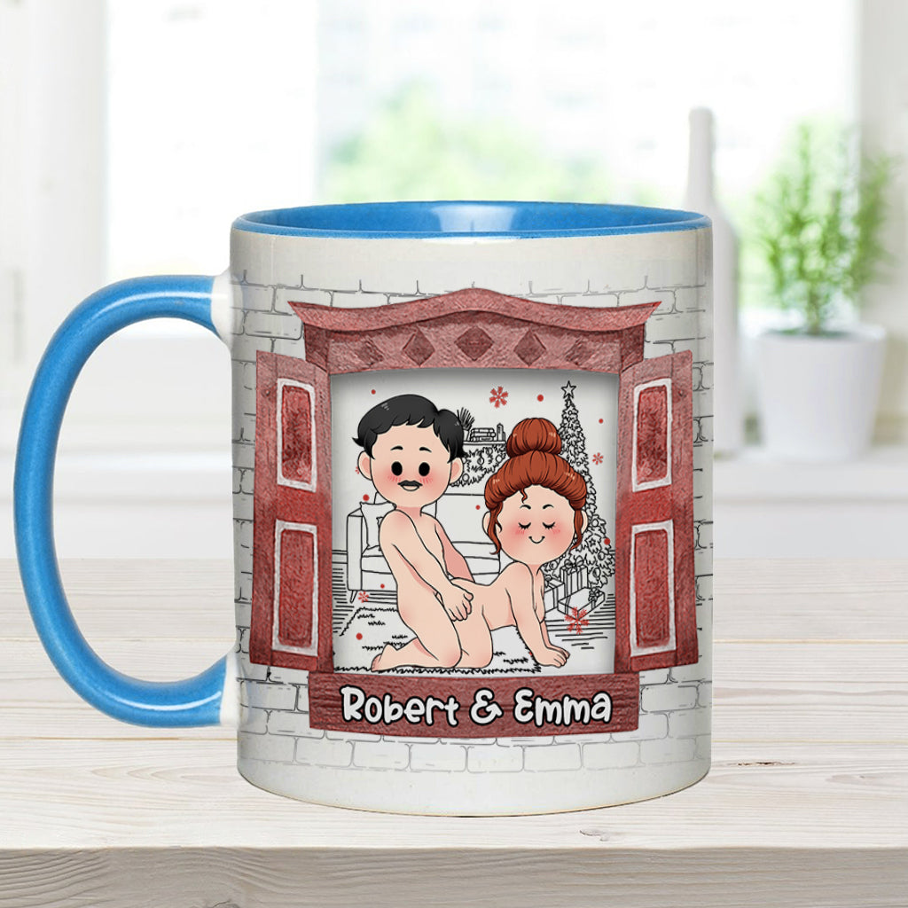 All I Want For Christmas Is You - Personalized Couple Accent Mug