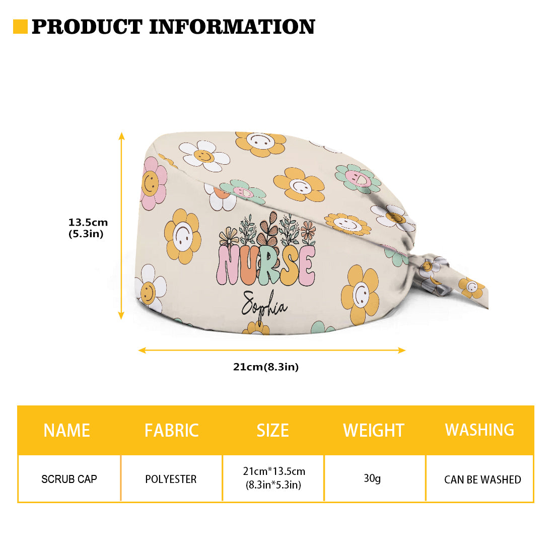 Nurse Life - Personalized Nurse Scrub Cap