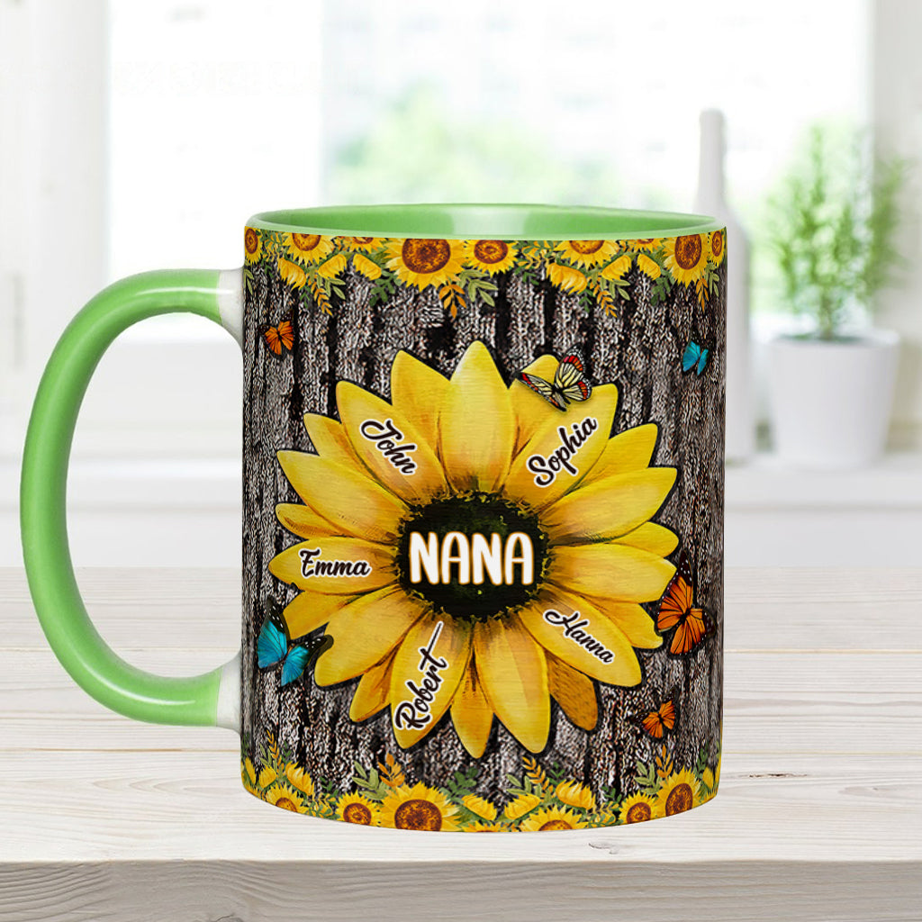 Nana's Garden - Personalized Grandma Accent Mug