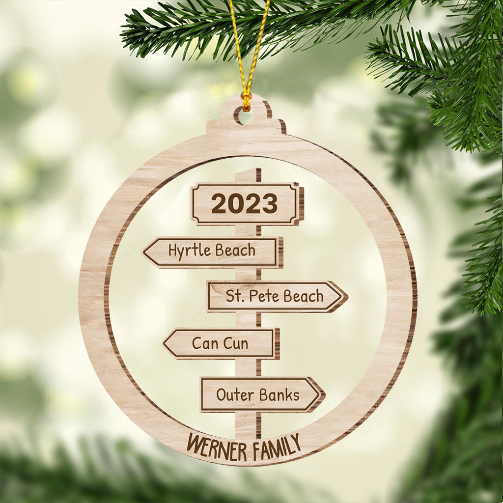 Favorite Adventure - Personalized Travelling Ornament